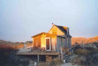 Dune Shack AiR during sunset