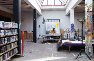 Zinkpe Dominique at Atelier Jardin Rouge, Morocco