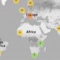TransArtists database global map 2021