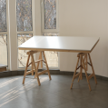 Interior with work desks in NEST Art Residency (ICA Yerevan)