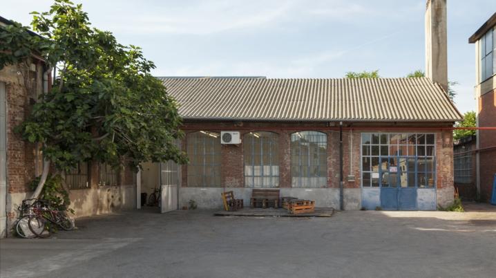 The former industrial building in which the residency programme of Cripta747 is located in Turin, Italy.
