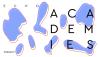 Lila abstract colour panes on a white background with the black letter "Echo Academies" 