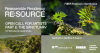 Banner with pictures of plants and a landscape