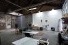 View of an industrial studio space