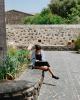 Writer enjoying the weather and gathering inspiration